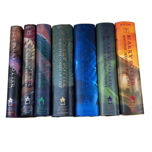 Harry Potter Complete Hardcover Set 1st American Edition 1-7 J.K. Rowling EUC - Picture 1 of 12